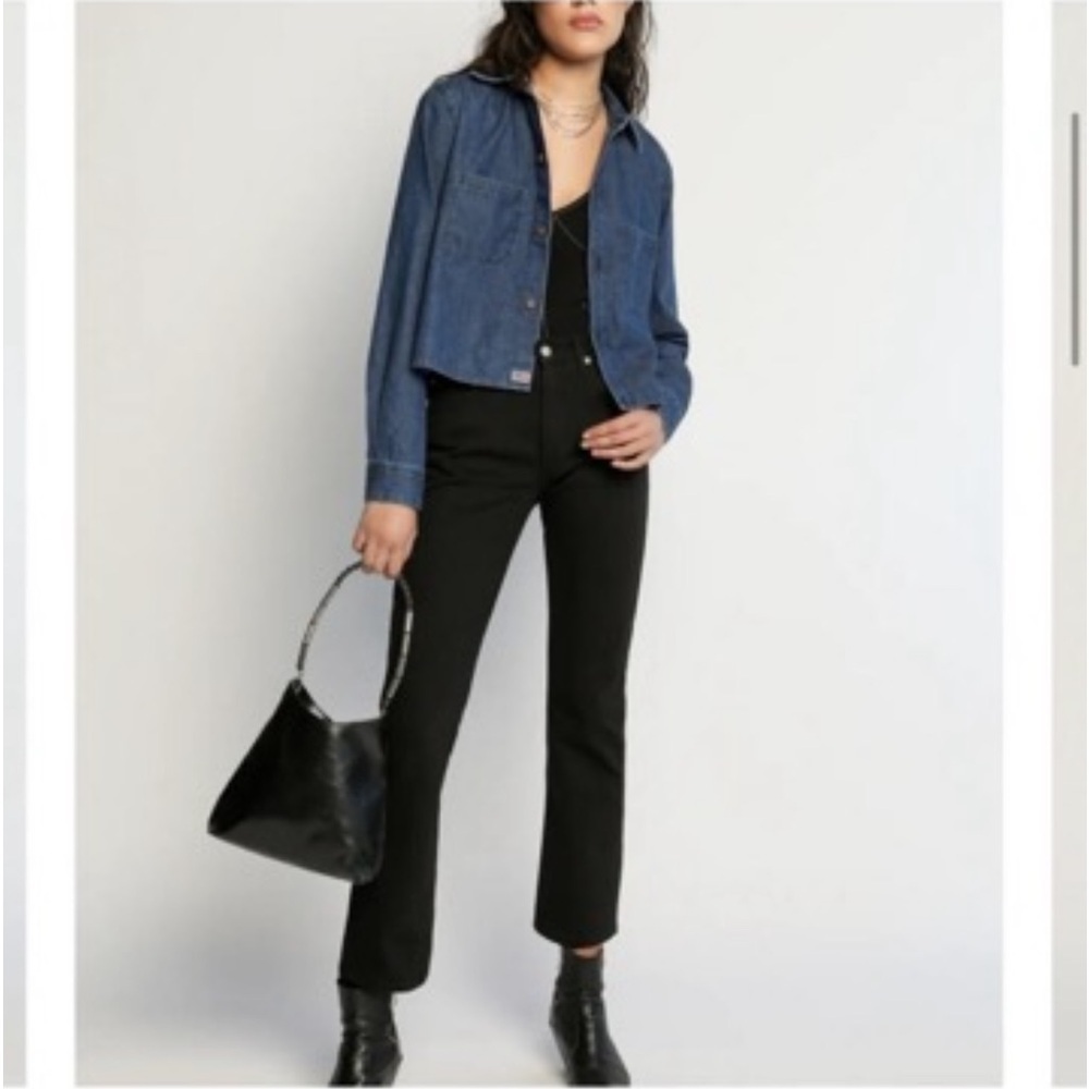 NWT Adriano Goldshmeid Daily Blue
AG Burn Black High Waisted Jean in Infinity